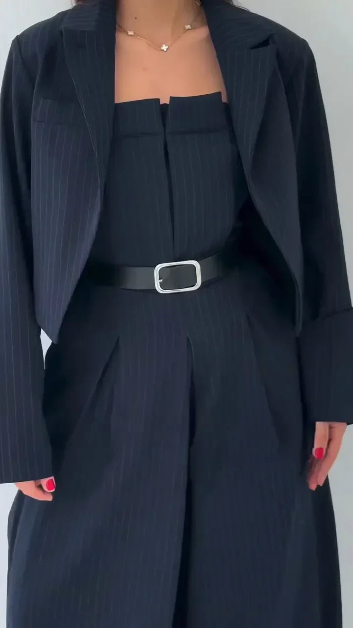 Maria | Dámský set s bustierem + kabátem – Elegantní a moderní styl
