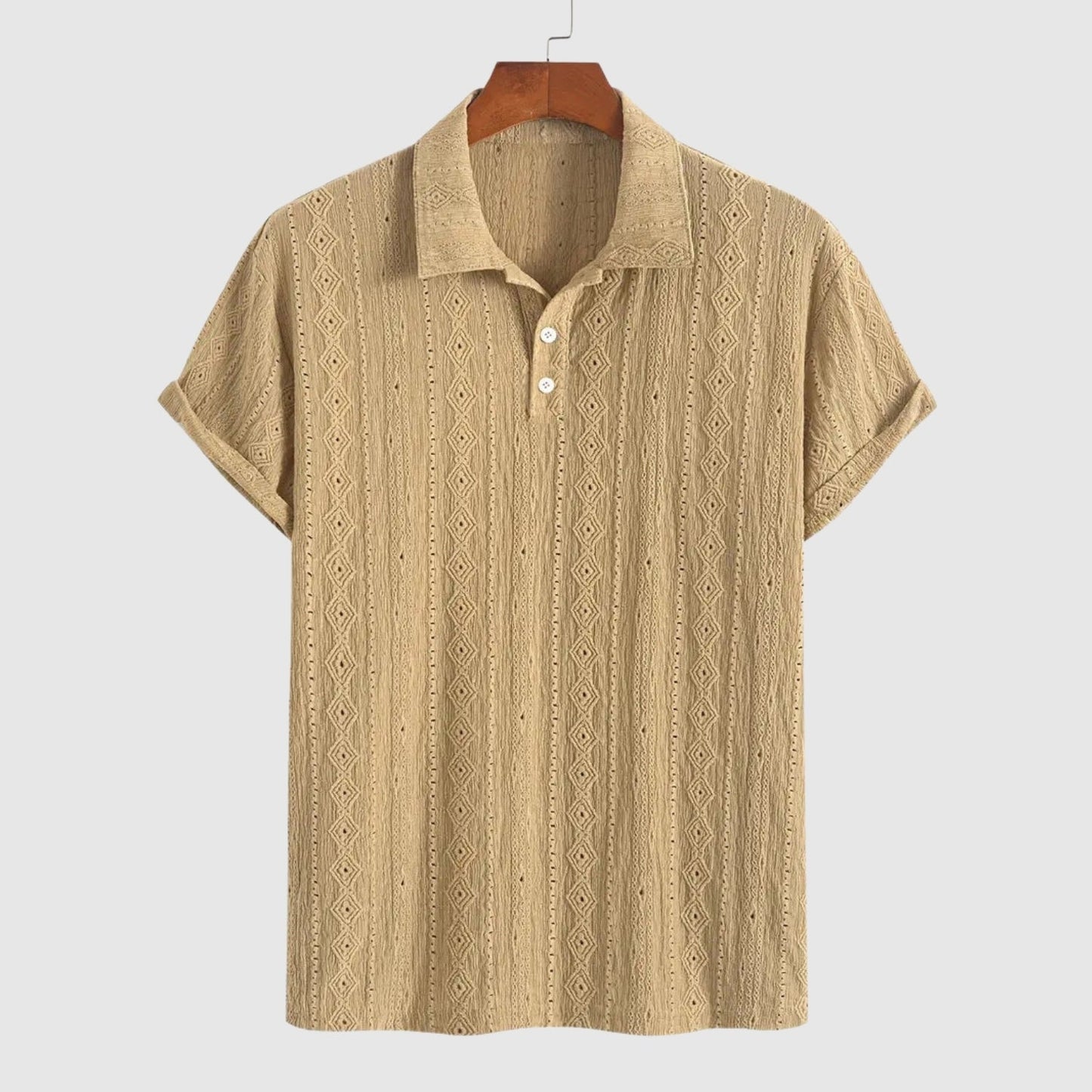 MOONDOKI – Jemné pletené polo s texturovaným designem