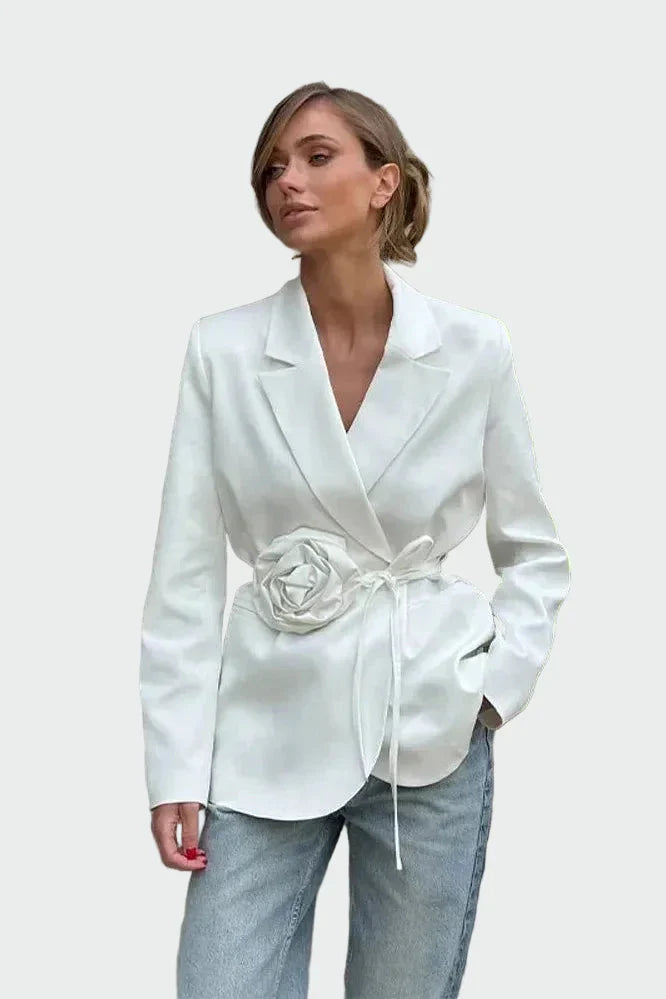 MOONDOKI-Elegantní kabát v černé barvě