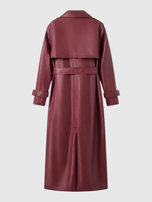 Zora – gabardénový kabát s páskem