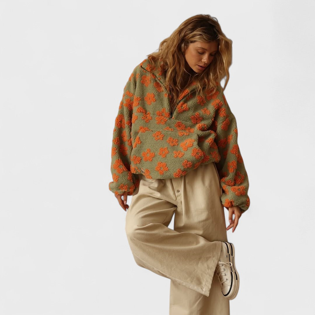 Daisy | Polar fleece květinový