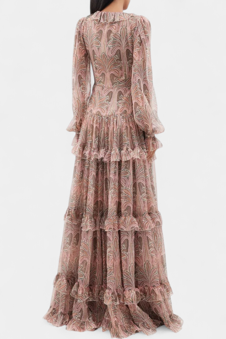 Maxi šaty Ayla s vintage paisley potiskem