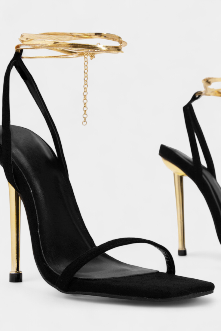Sky Heels Stiletto Gold Detail