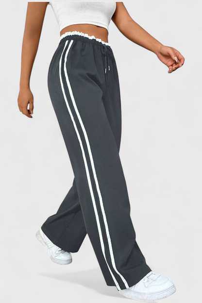Sportovní kalhoty Alanys Wide Leg s bočními detaily