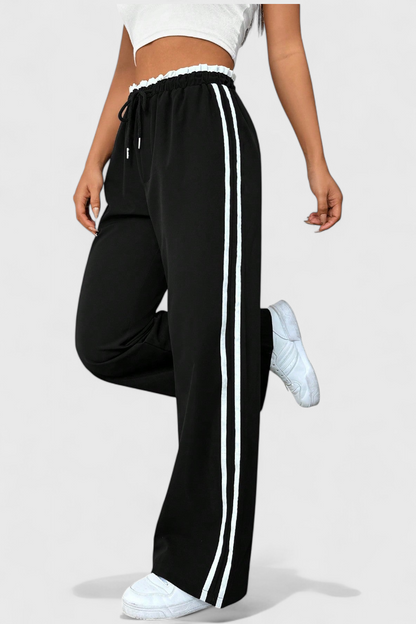 Sportovní kalhoty Alanys Wide Leg s bočními detaily