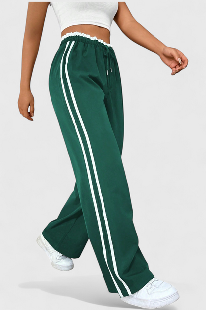 Sportovní kalhoty Alanys Wide Leg s bočními detaily