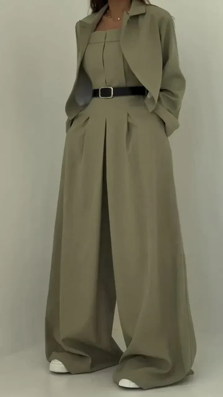 Maria | Dámský set s bustierem + kabátem – Elegantní a moderní styl
