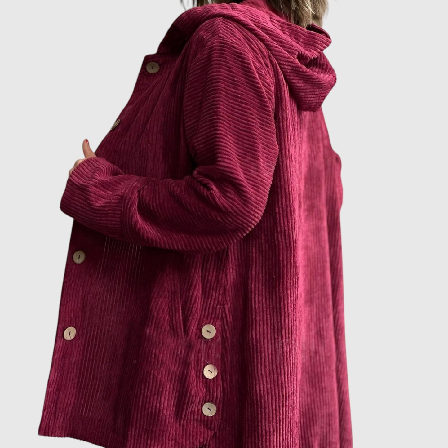 Cordia – Sametový kabát s kapucí