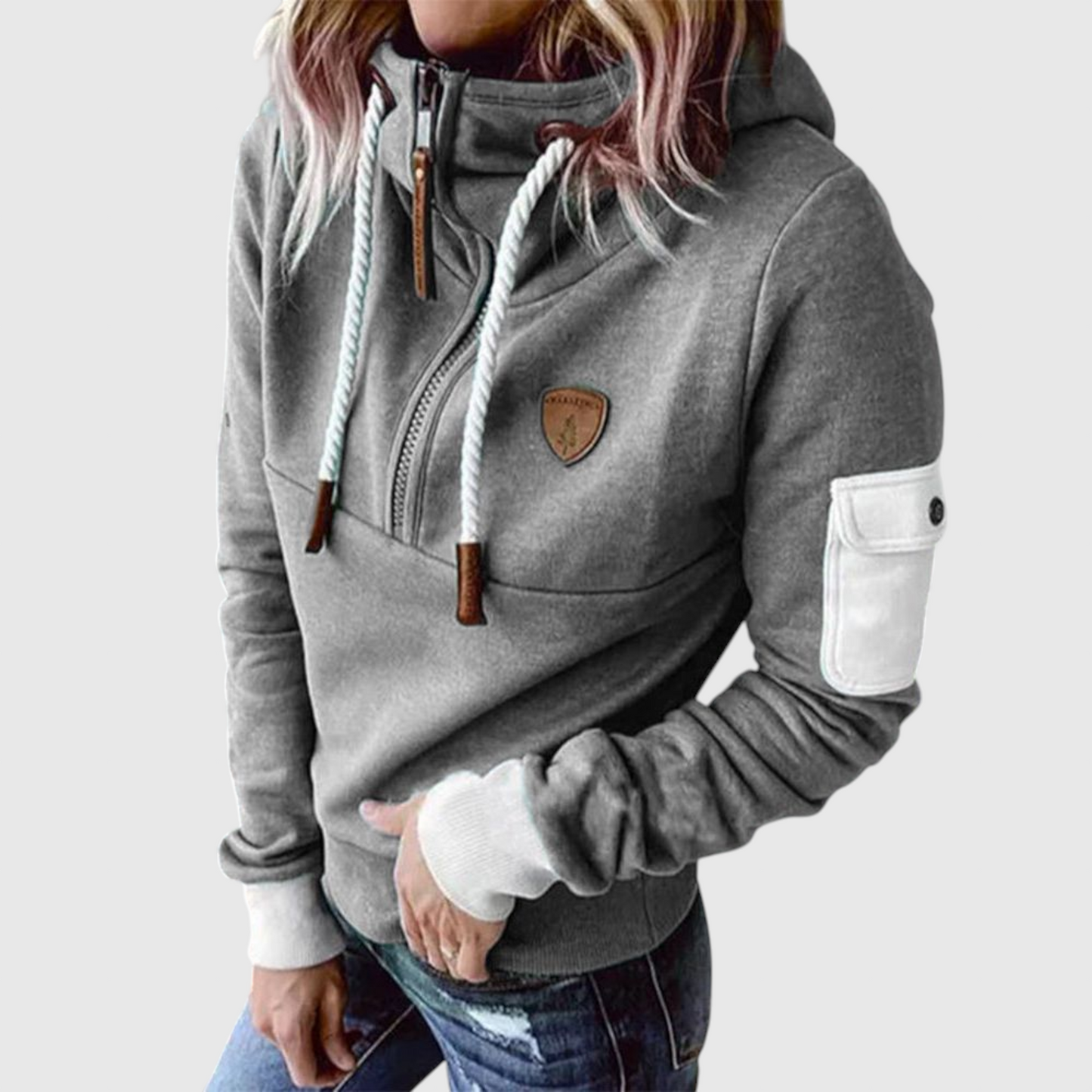 Andrea - Měkká mikina s kapucí