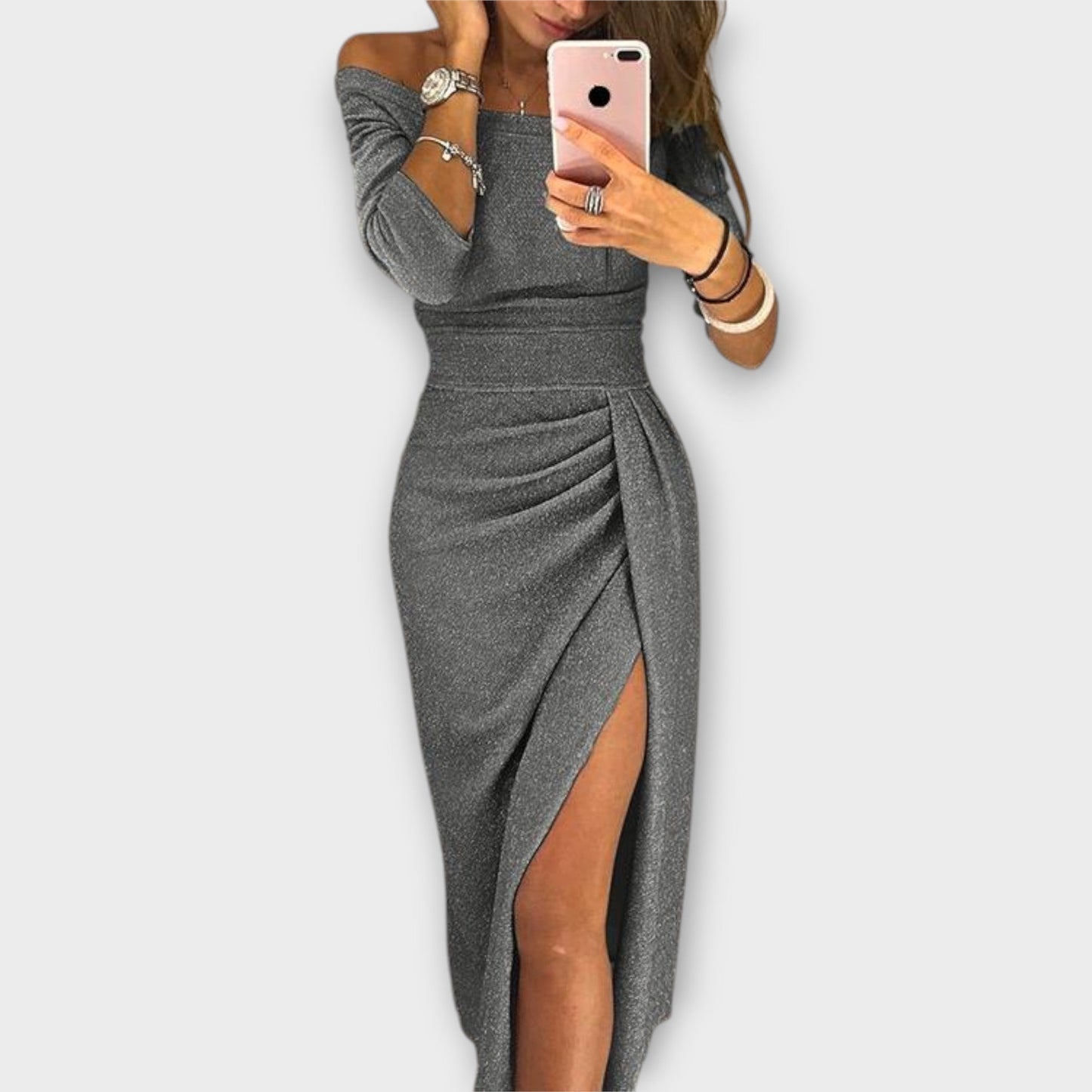 Lena - Elegantní šaty s odhalenými rameny