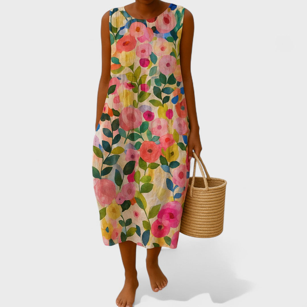 Alena - Elegantní Květinové Šaty