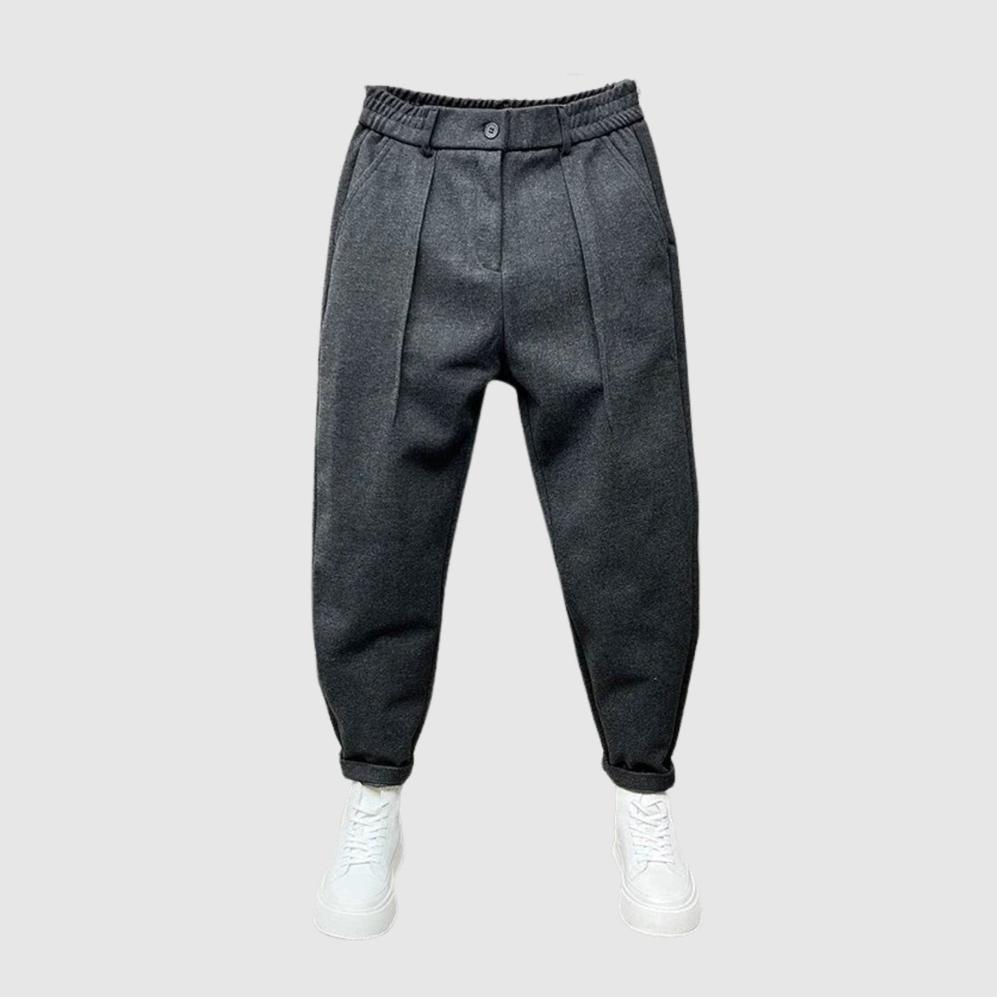 MOONDOKI– Elegantní kalhoty s puntíkovaným vzorem