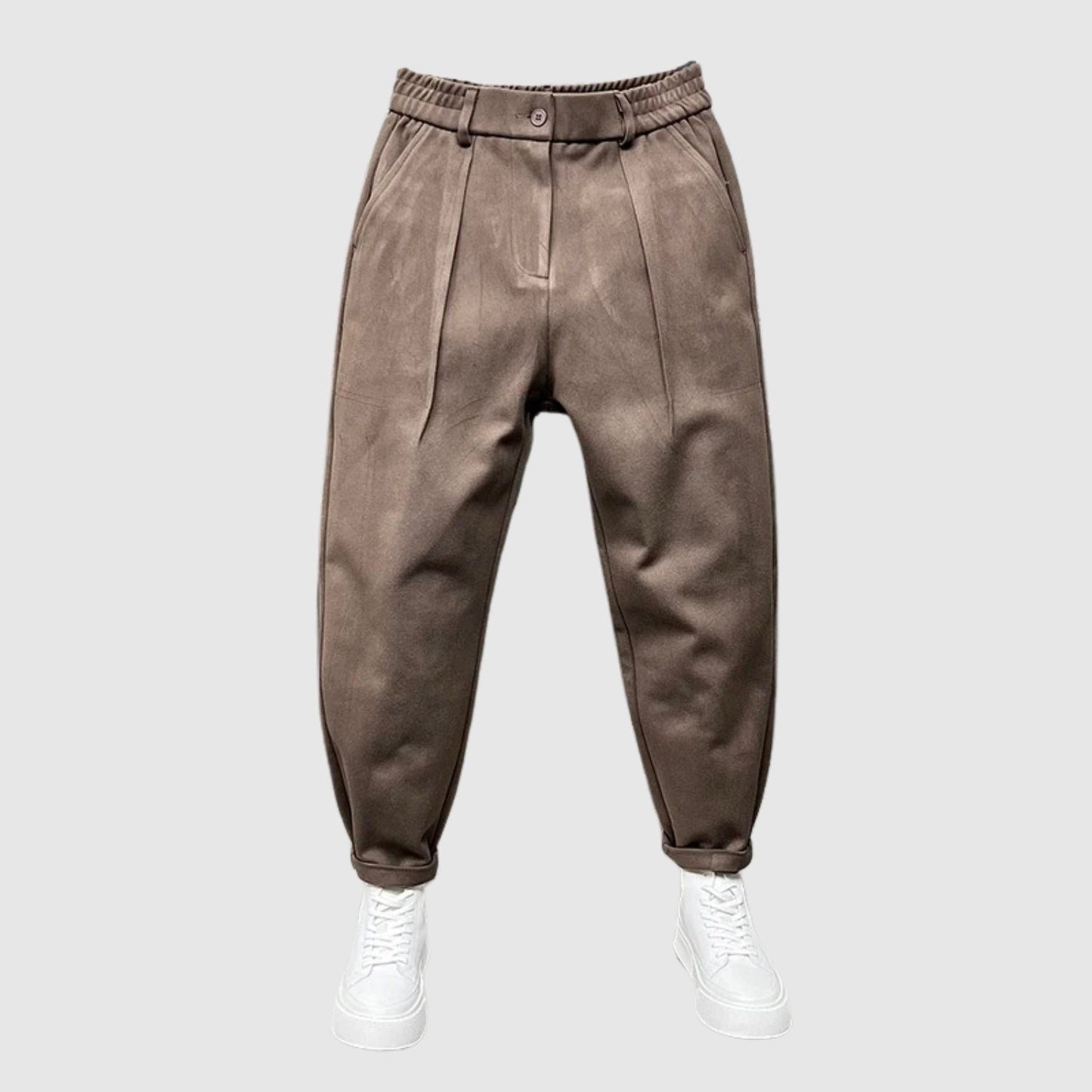 MOONDOKI– Elegantní kalhoty s puntíkovaným vzorem