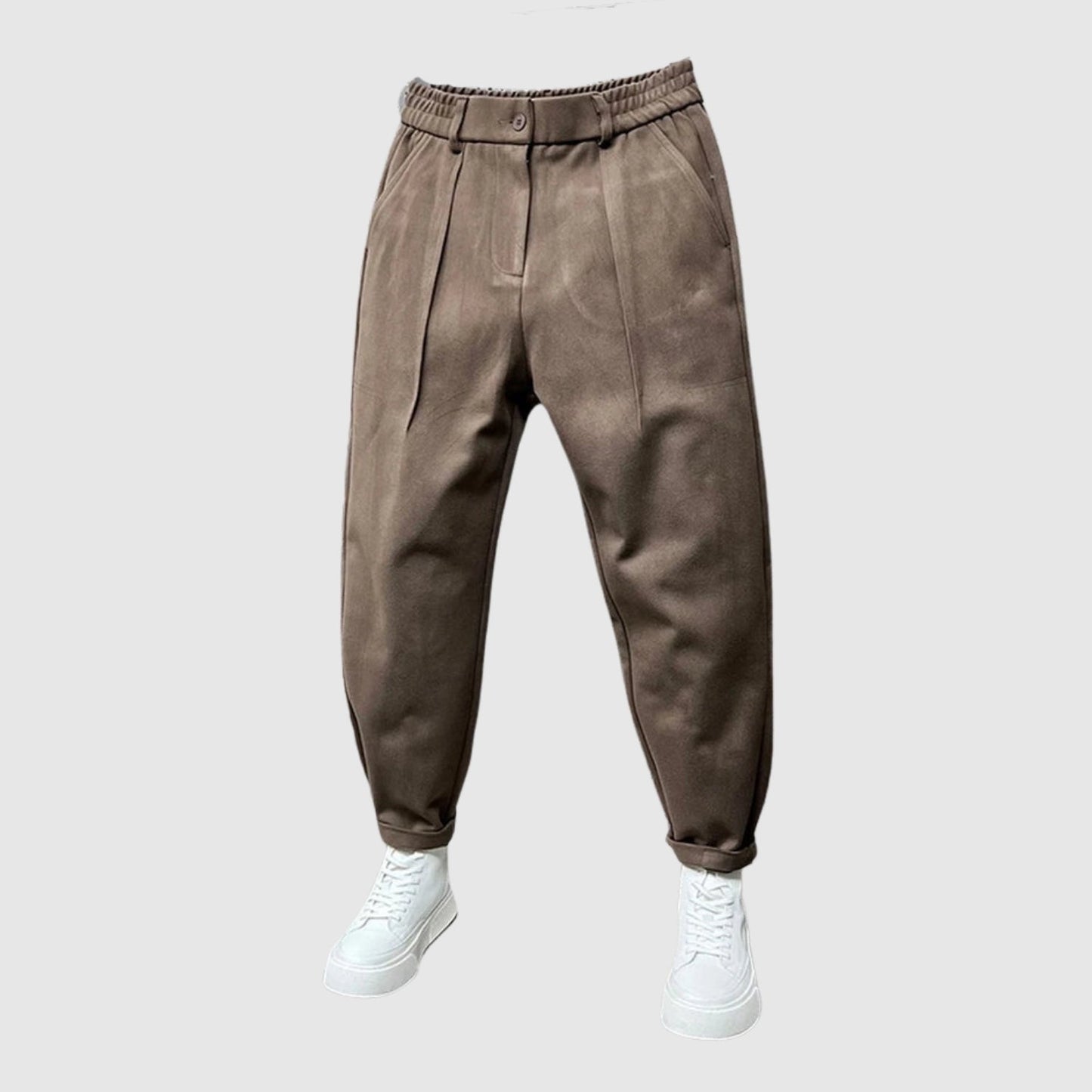 MOONDOKI– Elegantní kalhoty s puntíkovaným vzorem