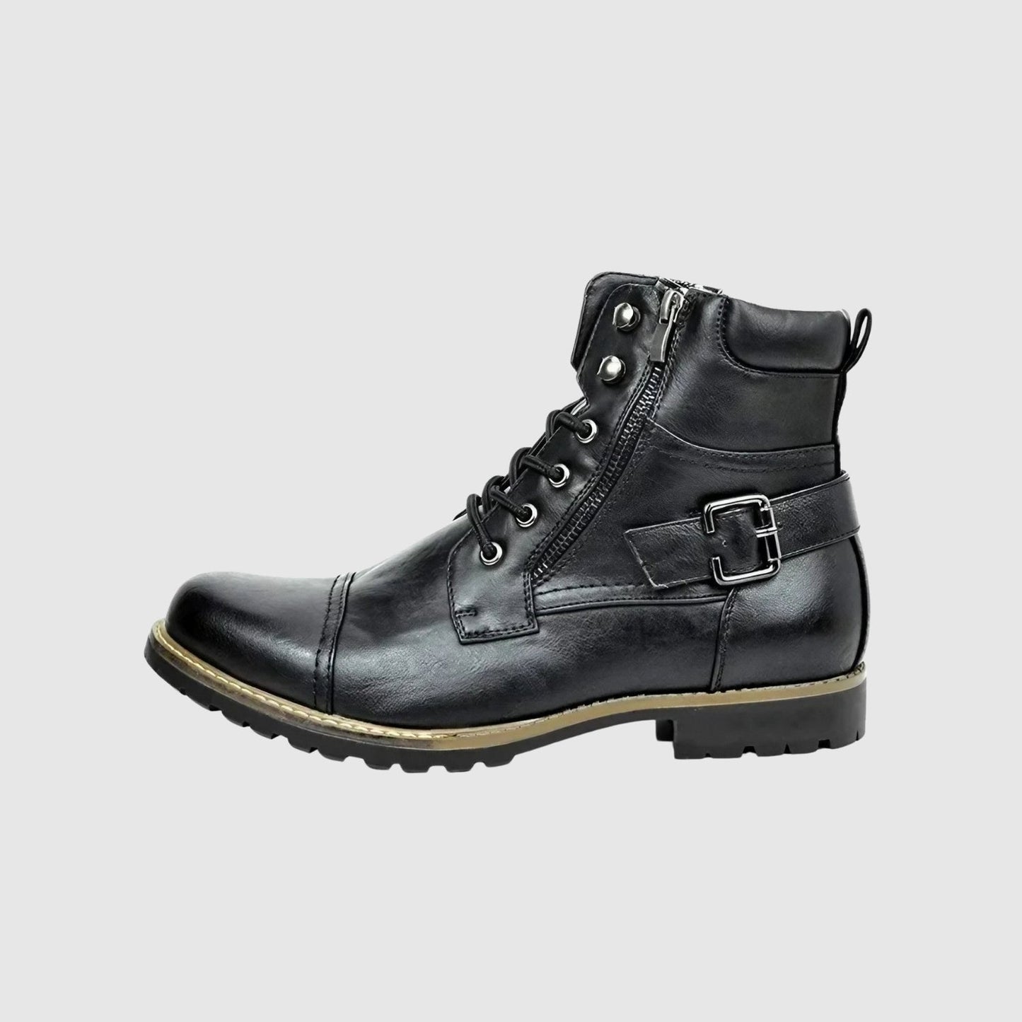 MOONDOKI - Kožené boty se šněrováním