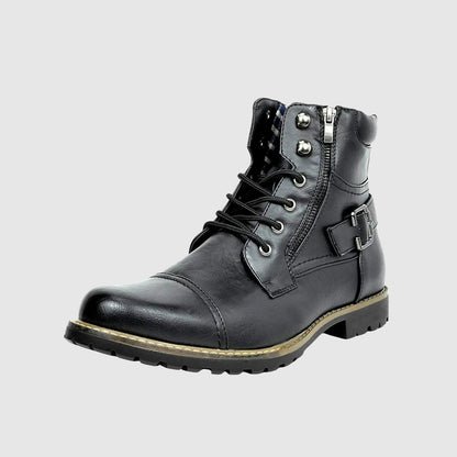 MOONDOKI - Kožené boty se šněrováním