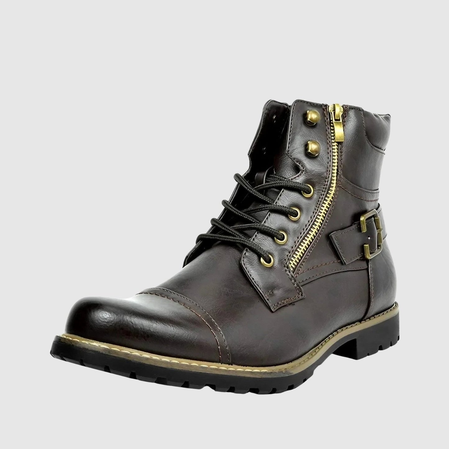 MOONDOKI - Kožené boty se šněrováním