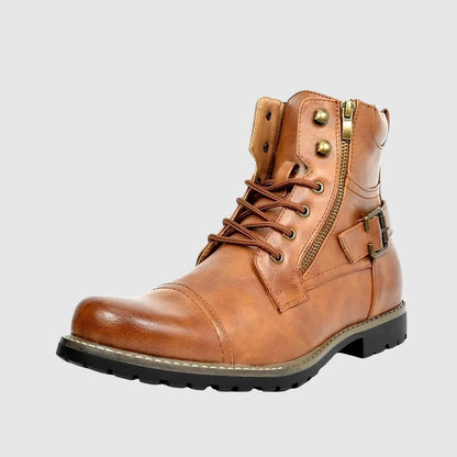 MOONDOKI - Kožené boty se šněrováním