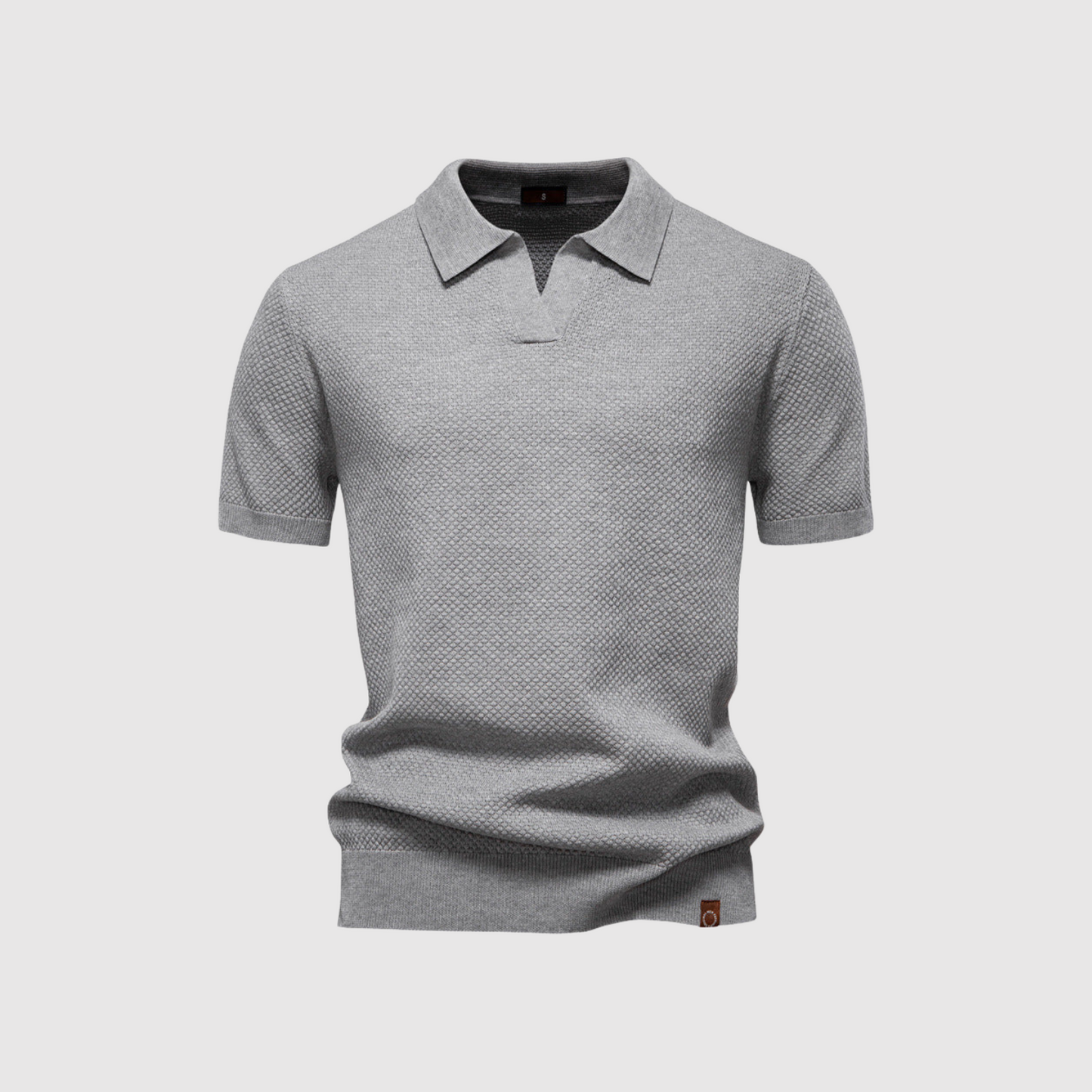 MOONDOKI – Strukturované polo tričko pro elegantní a pohodlný styl