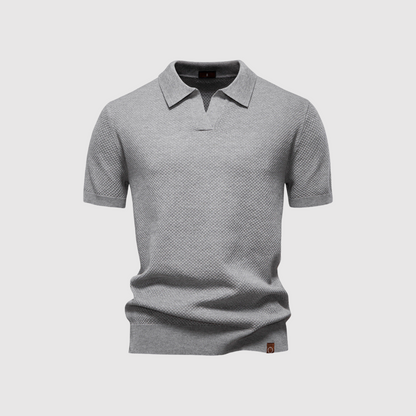 MOONDOKI – Strukturované polo tričko pro elegantní a pohodlný styl