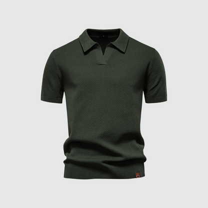 MOONDOKI – Strukturované polo tričko pro elegantní a pohodlný styl