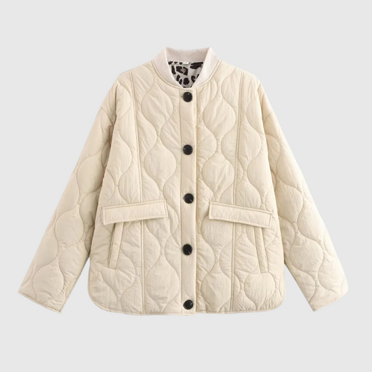 Noémie - Elegantní bunda s leopardími detaily