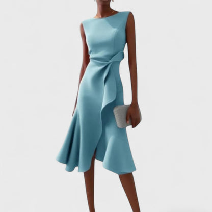 Andrea - Asymetrické šaty s elegantními sklady