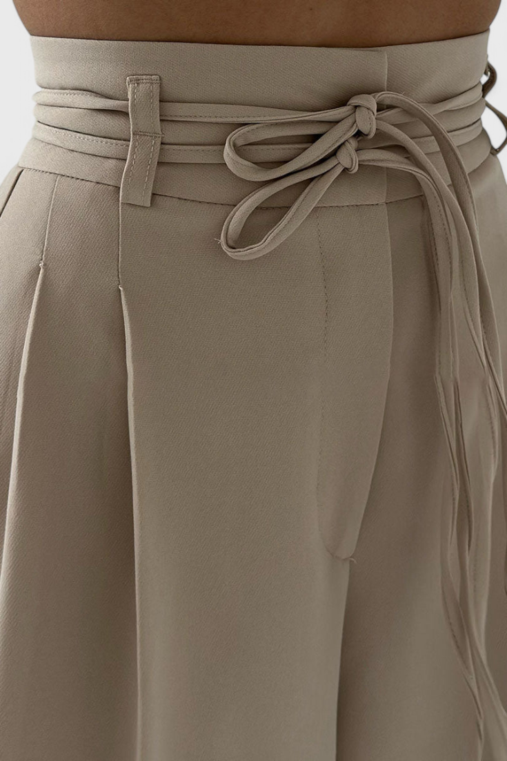 Šněrovací kalhoty Sophie Wide Leg