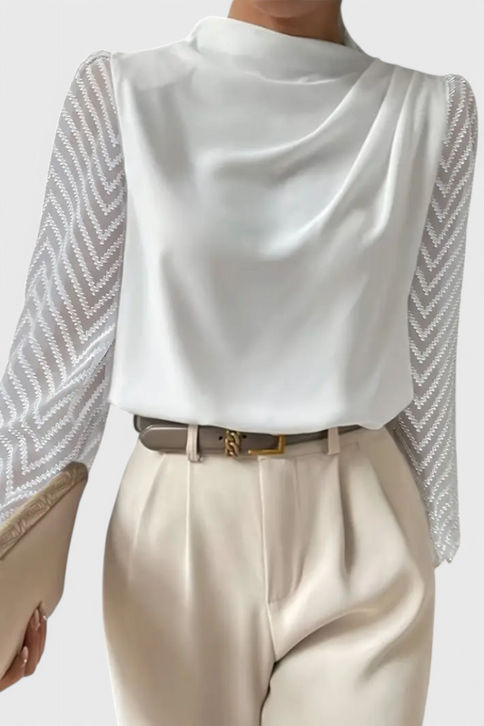Elegantní halenka s průhlednými rukávy od Zaraa
