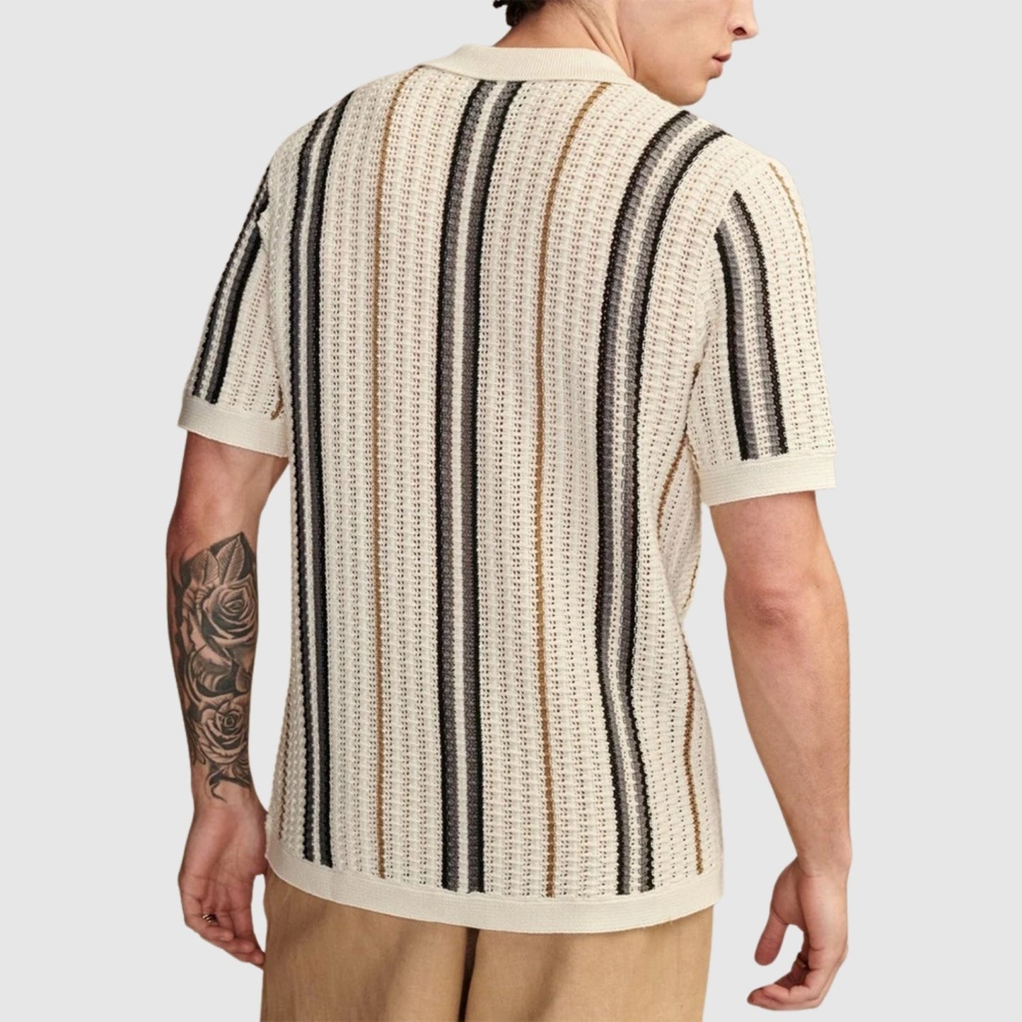 MOONDOKI – Strukturované pletené polo tričko