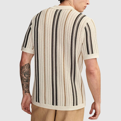 MOONDOKI – Strukturované pletené polo tričko