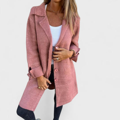 Maila | Dlouhý casual kabát s klopami