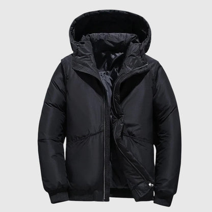 Josef - Prošívaná bunda s kapucí a odolnou úpravou