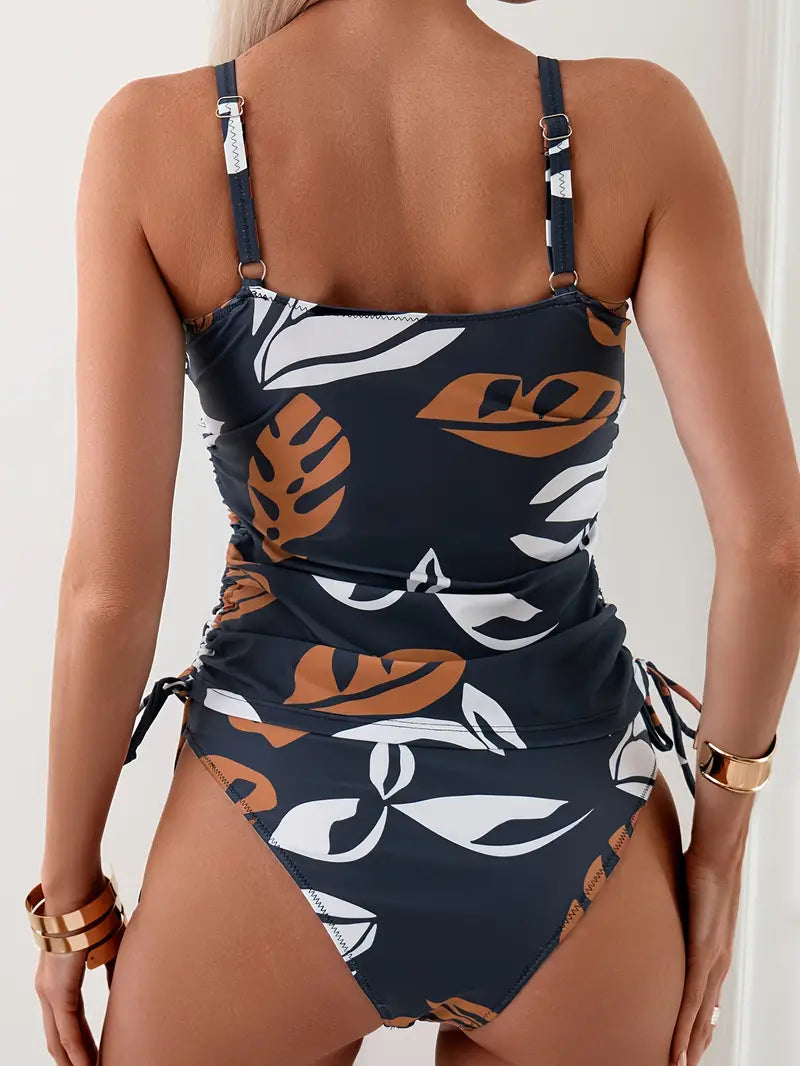 Tankini Venere - Bikiny s potiskem tropických listů