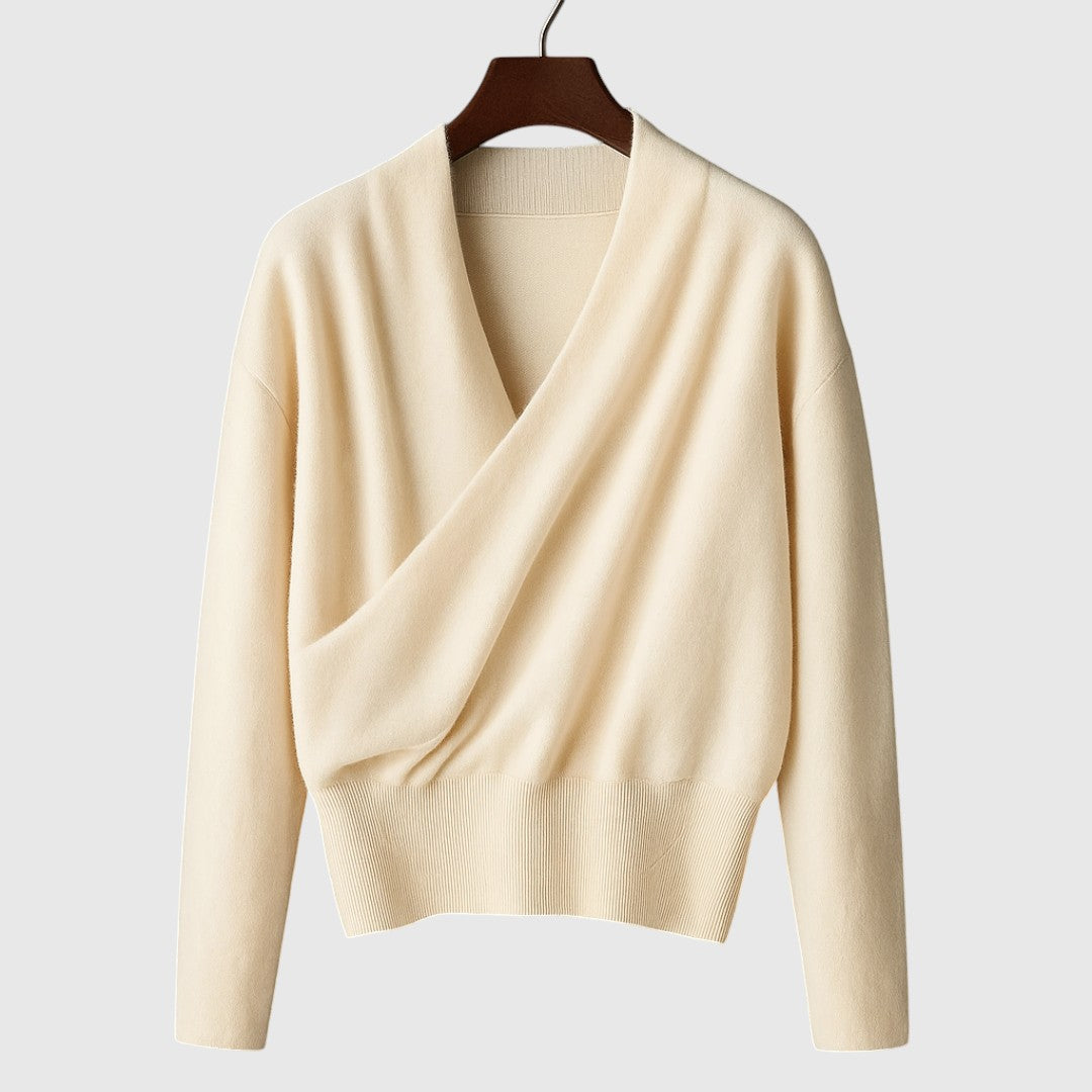 Elena – Zavinovací pletený svetr Premium