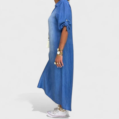 Mirka - Letní Šaty v Džínovém Stylu