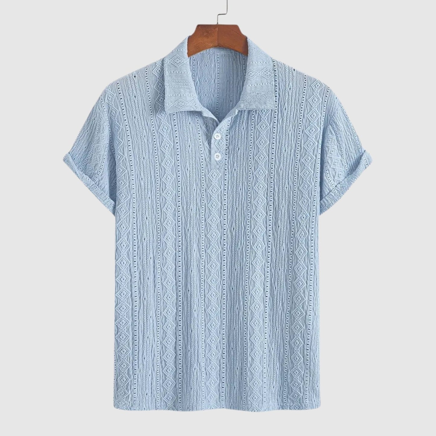 MOONDOKI – Jemné pletené polo s texturovaným designem