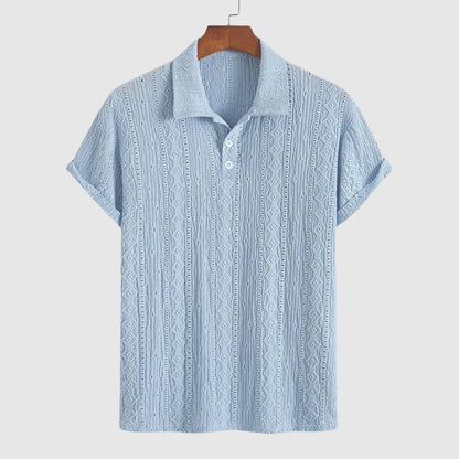 MOONDOKI – Jemné pletené polo s texturovaným designem