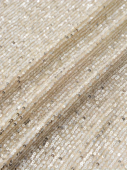 Plesové šaty s flitry a kontrastem