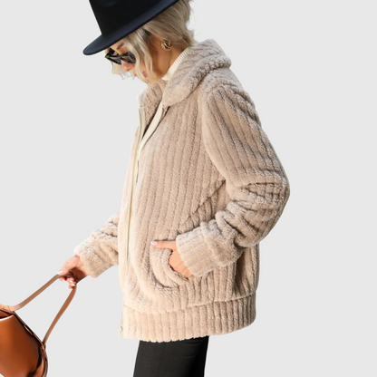 Hayden - Elegantní kabát s kožešinou