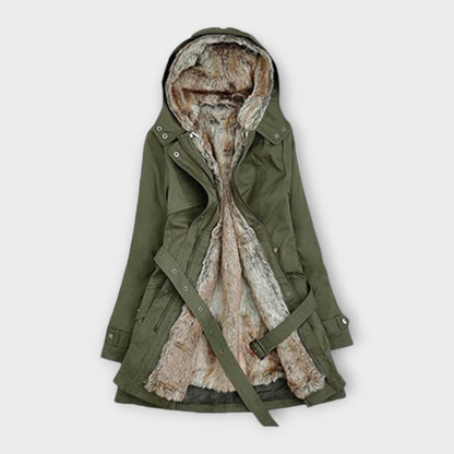 Mikash - Hřejivý kožich s kožešinovým podšívkou