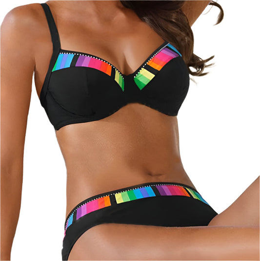 Luxusní duhové bikiny