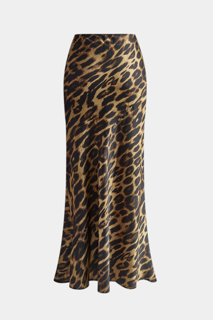 Úzká maxi sukně Elena s leopardím potiskem