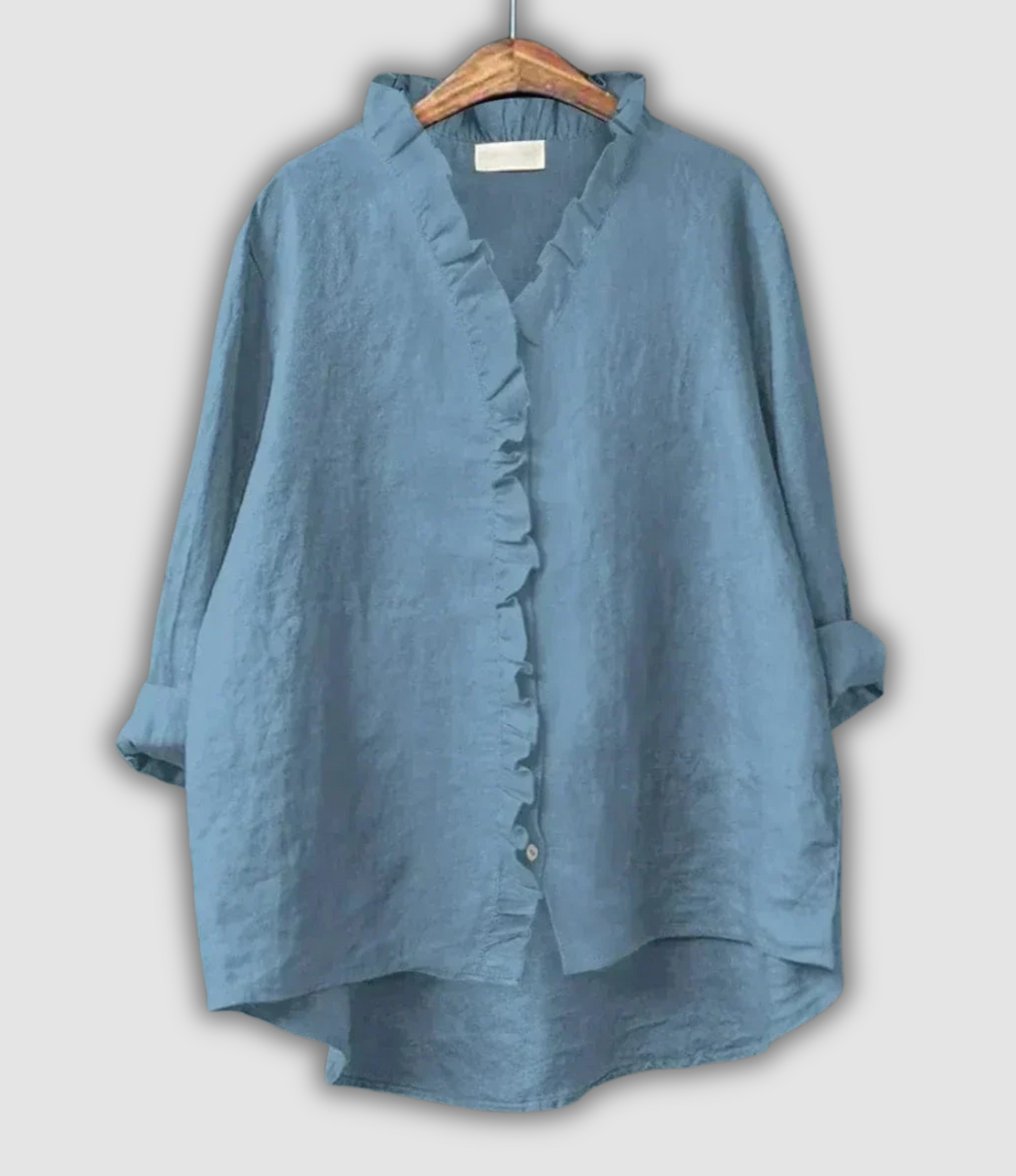 Lněná Hnědá Blůza Klid