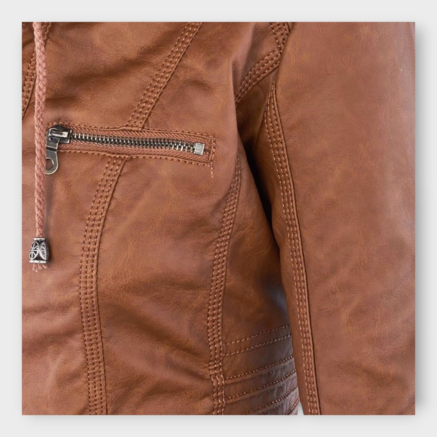 Fiammenta- Moderní kožená bunda