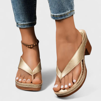 Petra - Ortopedické pantofle s podpatky