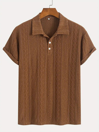 MOONDOKI – Jemné pletené polo s texturovaným designem