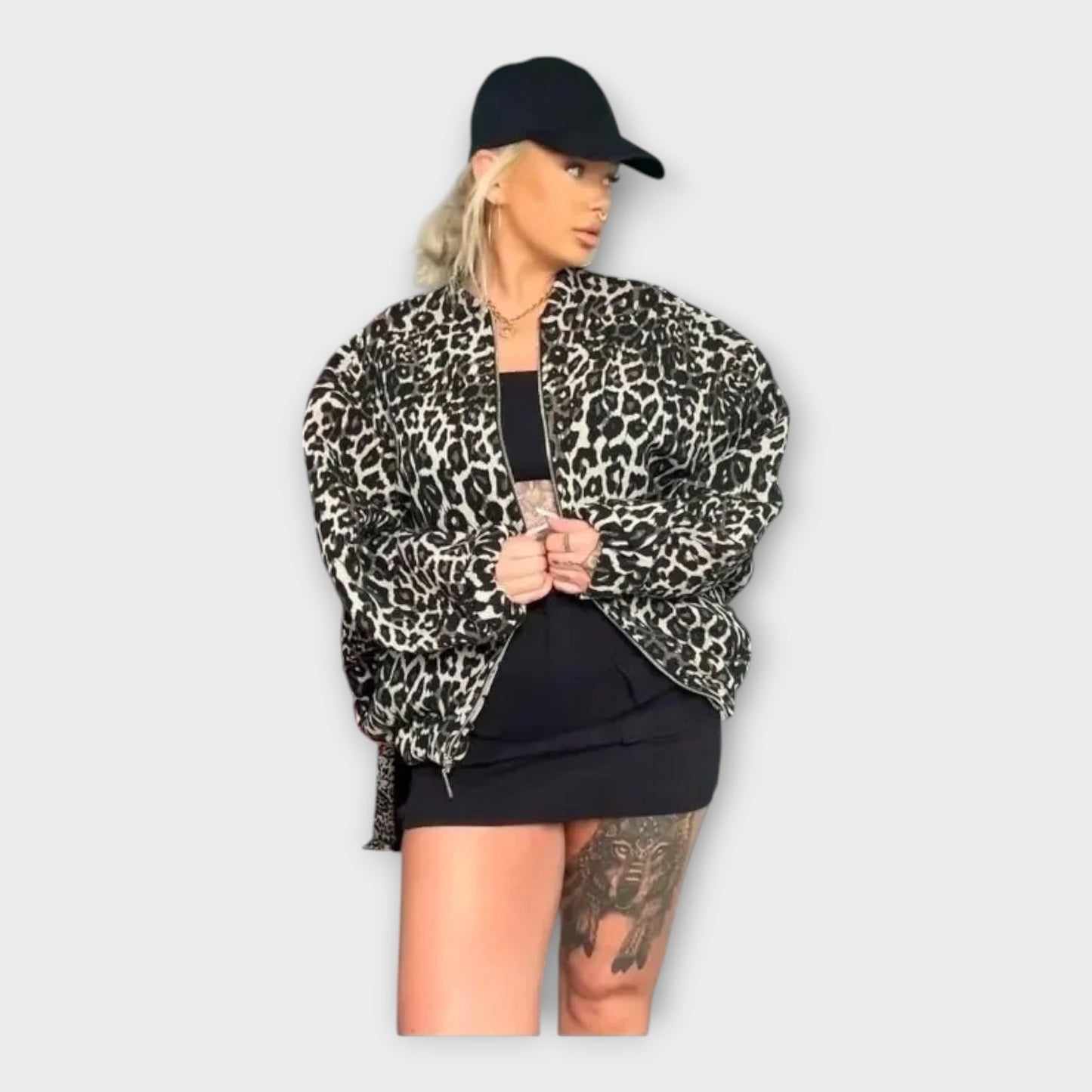 MOONDOKI-Elegantní svetr v šedé barvě