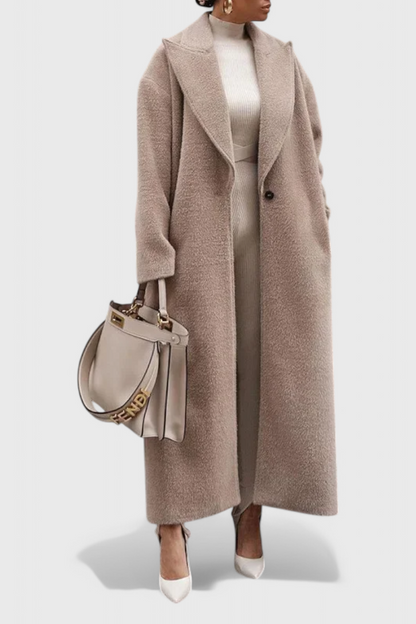 Elegantní strukturovaný kabát Chloe po celé délce