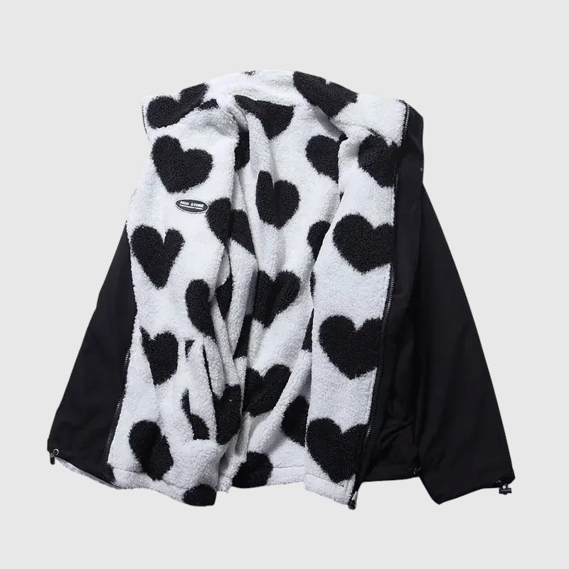 Katharina - Oboustranná srdcová bunda